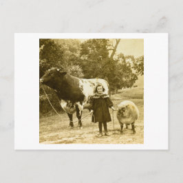 Ett litet barn ska leda dem vykort