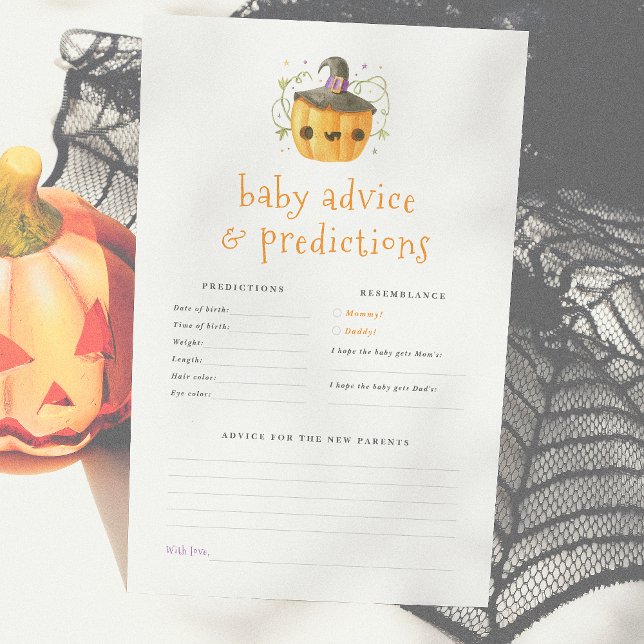Ett litet Boo Cute Baby Predications & Advice Game (Skapare uppladdad)