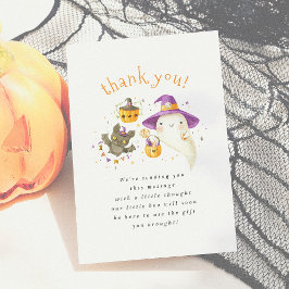 Ett litet Boo Cute Halloween-tack Tack Kort