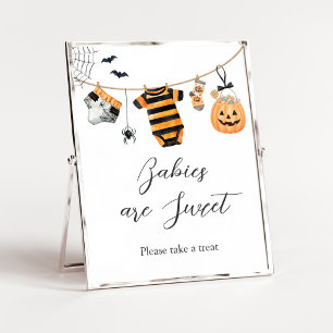 Ett litet Boo Tvättlinje Babys är söta skylt