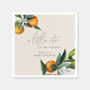 Ett litet citrusfruktskockor av citrusfrukter Oran Pappersservett