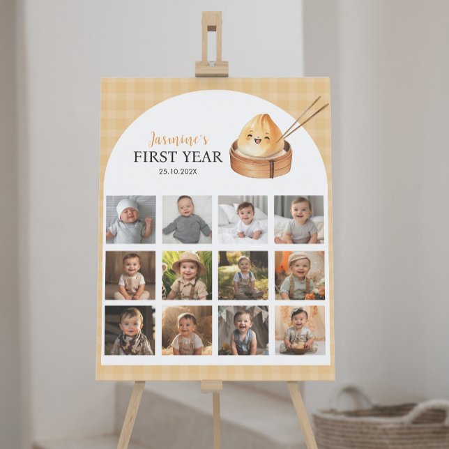 Ett litet duplex första års fotomilstolpstecken poster (Skapare uppladdad)