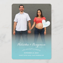 Ett litet foto av Hej Blue Gravid Meddelande