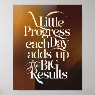 Ett litet framsteg varje dag ger stora resultat poster