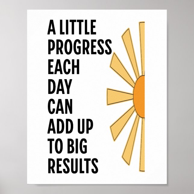 Ett litet framsteg varje dag poster (Framsidan)