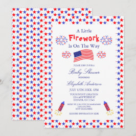 Ett litet fyrverkeri är på gång med babyskustret inbjudningar