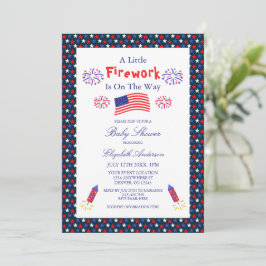 Ett litet fyrverkeri är på gång med babyskustret inbjudningar