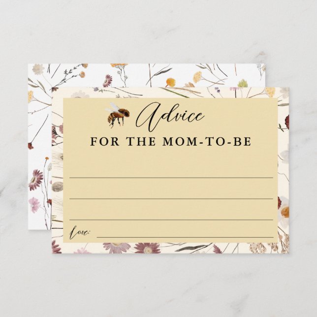 Ett litet honungsbabyvisningsråd för Mamma-kort (Fram/baksida)