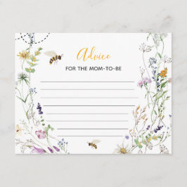 Ett litet honungsbi Wildblområd för Mamma Tilläggskort