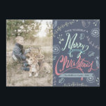 Ett litet julfotkort för Helgdag Julkort<br><div class="desc">Ett sött och vismiskt julfoto i hand plockade.</div>
