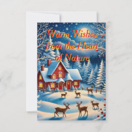 Ett litet julkort inbjudningar