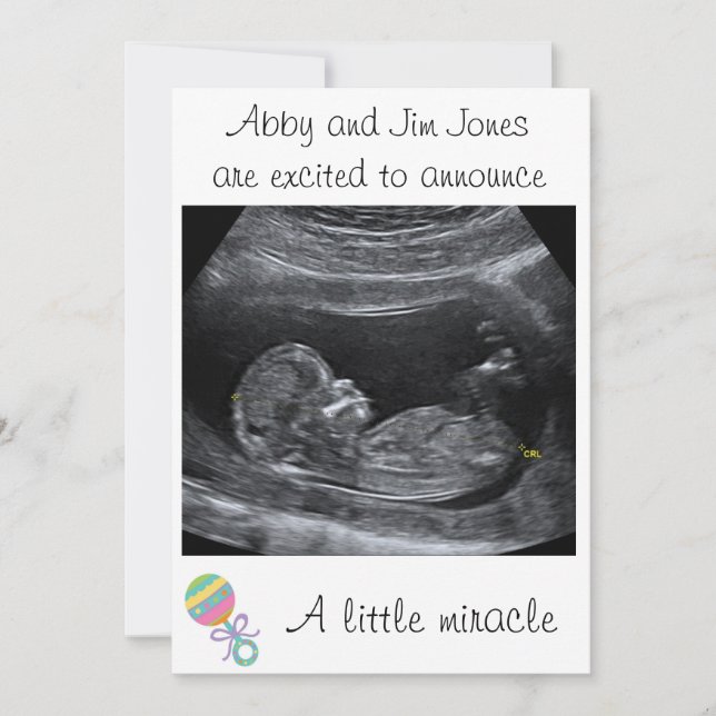 Ett litet Miracle ~ Gravid-meddelande Meddelande (Framsida)