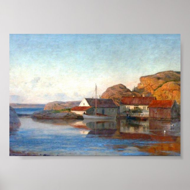 Ett litet norskt inlopp poster (Framsidan)