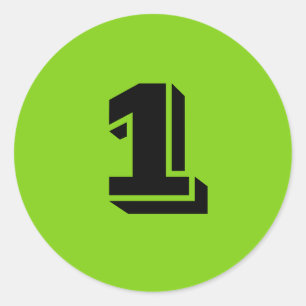 Ett litet nummer på Grönten av Janz Runt Klistermärke