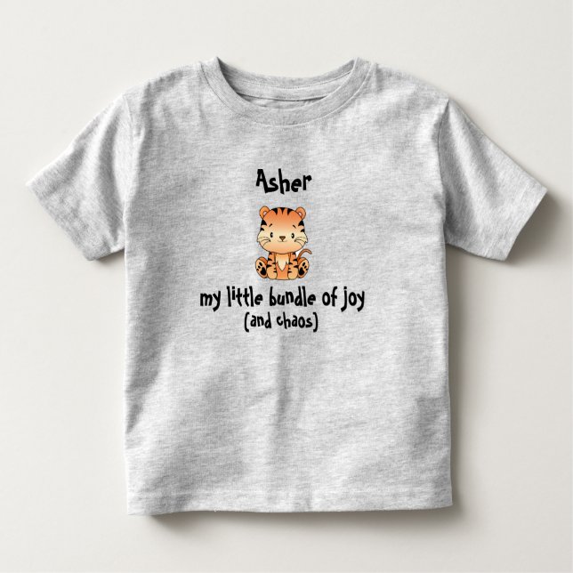 Ett litet paket av Joy Playful Tiger Småbarn T-Shi T Shirt (Framsida)