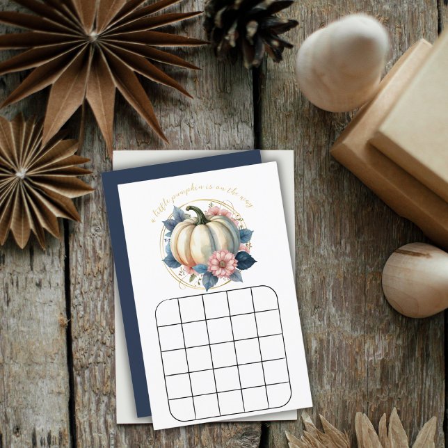 Ett litet pumpa höst blomster bingo spel (Skapare uppladdad)
