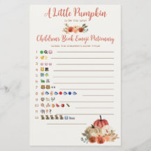Ett litet Pumpkin Barns Bok Emoji Baby-spel
