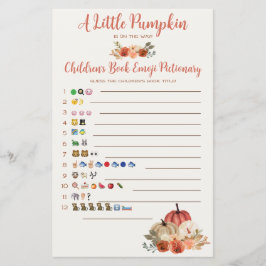 Ett litet Pumpkin Barns Bok Emoji Baby-spel