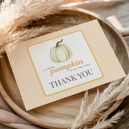 Ett litet Pumpkin-format tackkort