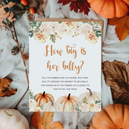 Ett litet pumpkin-skylt för höstfälla för babykläd poster