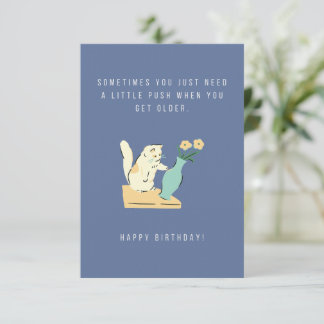 Ett litet push Birthday-kort