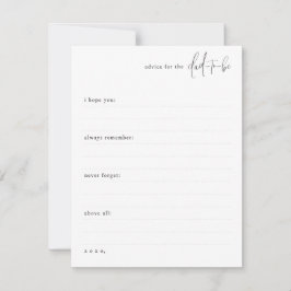 Ett litet råd till Pappa att vara Anteckningskort