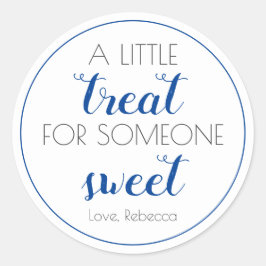 Ett litet slag för Somone Sweet Teacher Gift Märkr Runt Klistermärke