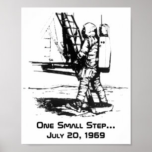 Ett litet steg Apollo 11 Måne-landning Poster