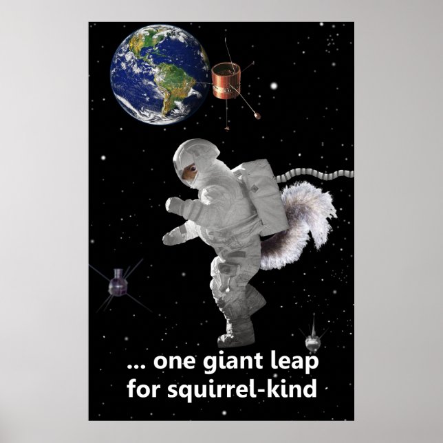 Ett litet steg för ekortyp poster (Framsidan)