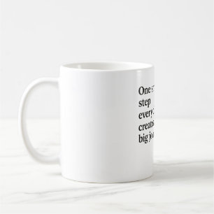 Ett litet steg - Motivering Kaffemugg