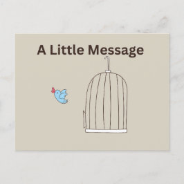 Ett litet vykort för meddelande