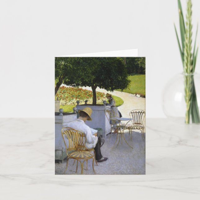 Ett litterärt Escape: Läser Borttappaden i en Oran Anteckningskort (Framsida)