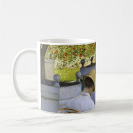 Ett litterärt Escape: Läser Borttappaden i en Oran Kaffemugg