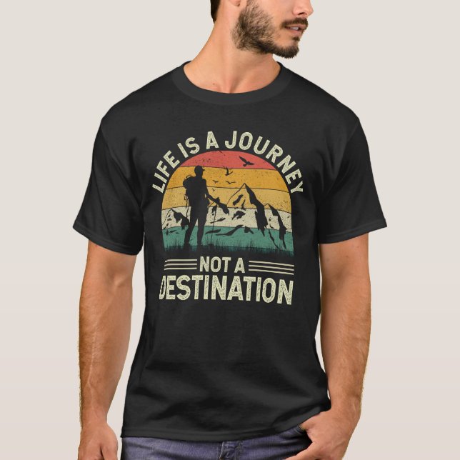 Ett liv är inte en destination Trailer Travel T Shirt (Framsida)