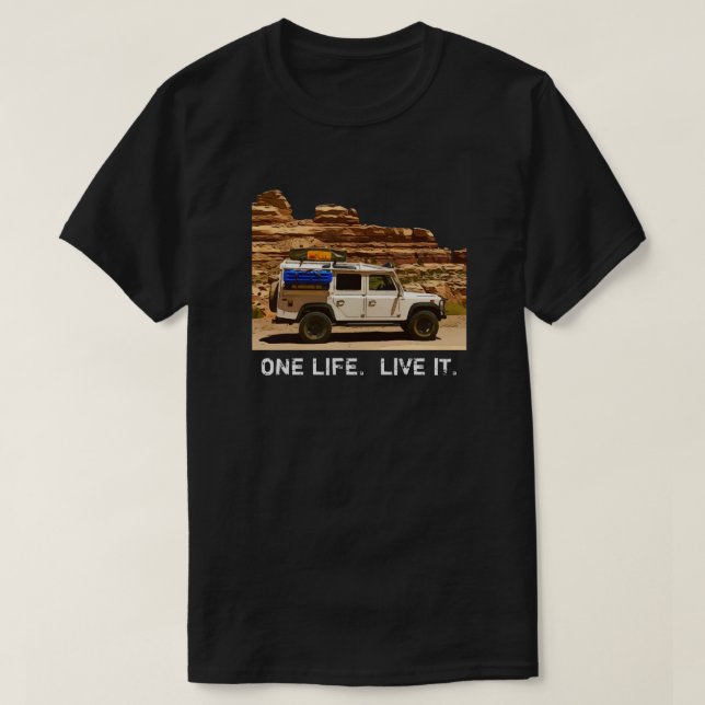 ETT LIV. LEV DET. T SHIRT (Design framsida)