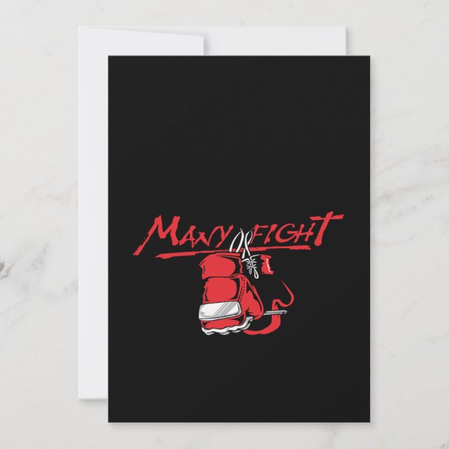 Ett liv många strider inbjudningar (Framsida)