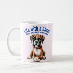 Ett liv med boxer där vardagen är Äventyr Kaffemugg