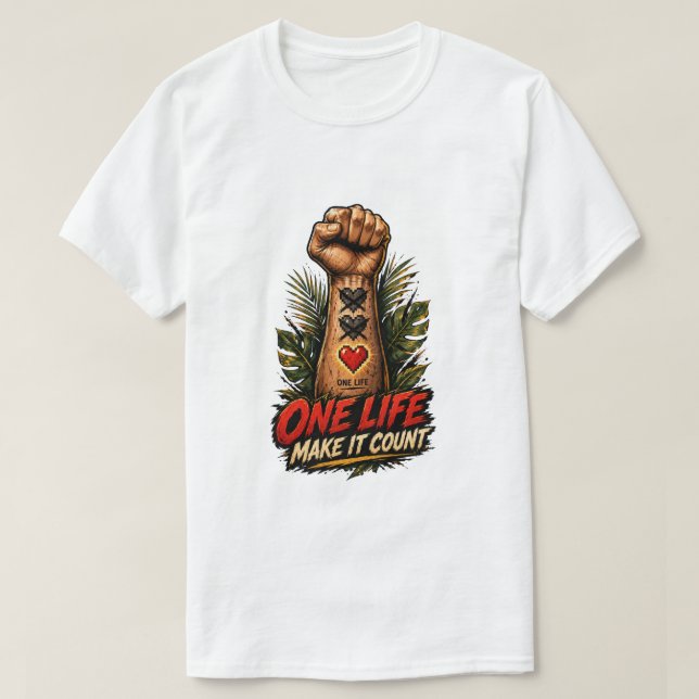 Ett Liv  T Shirt (Design framsida)