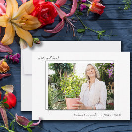 Ett livligt liv med tre gånger borderfoto tack kort