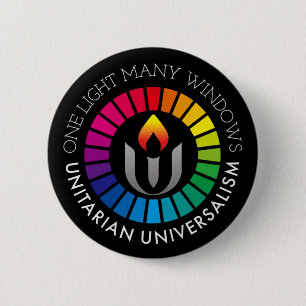 Ett ljus många fönster Unitarian Universalism Knapp