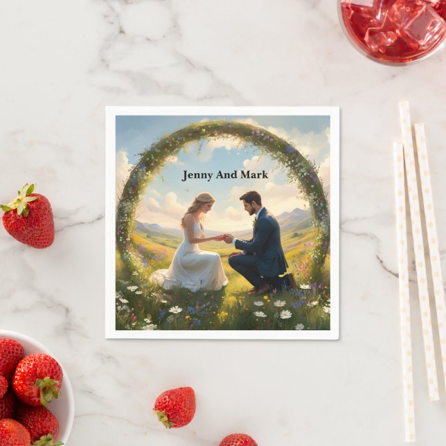 Ett löfte för evigt: Förlovningen Pappersservett (Insitu)