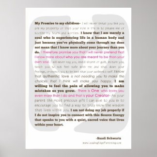 Ett löfte till mitt barn poster