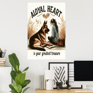 Ett Loyal Heart och en faderlig vän Poster