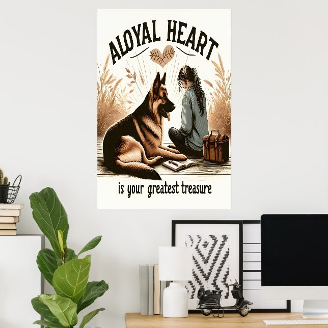 Ett Loyal Heart och en faderlig vän Poster (Hemmakontoret)