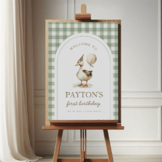 Ett Lucky Anka-välkomsttecken Poster