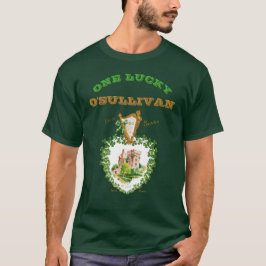 Ett Lucky Ditt namn St patricks day Blarney Castle T Shirt