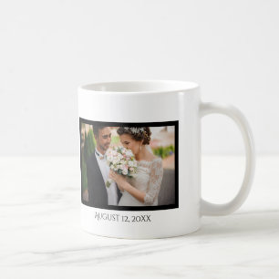Ett Lucky Guy Photo med Date Typography Coffee Mu Kaffemugg