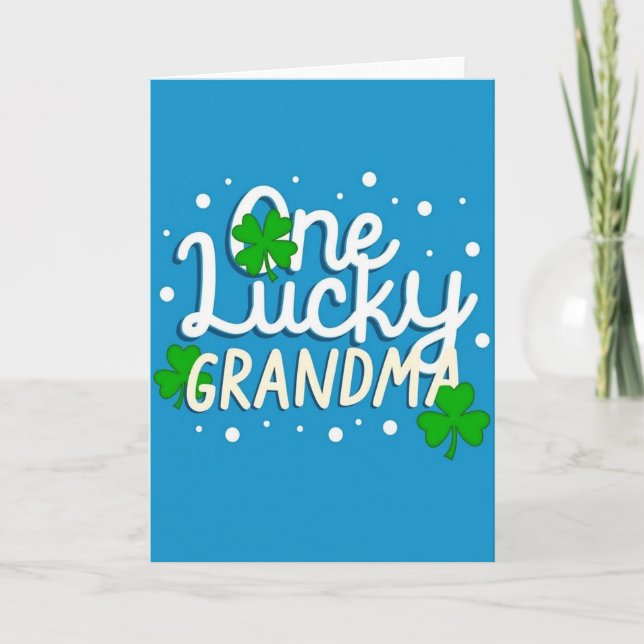 Ett Lucky Mormor Kort (Framsida)
