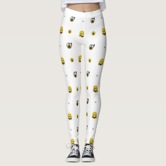 Ett lustigt uttryck för ögon leggings