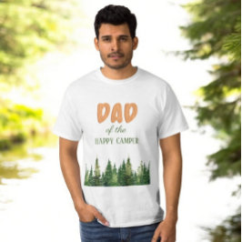 Ett Lycklig Camper Wood Boys 1:a födelsedag T Shirt